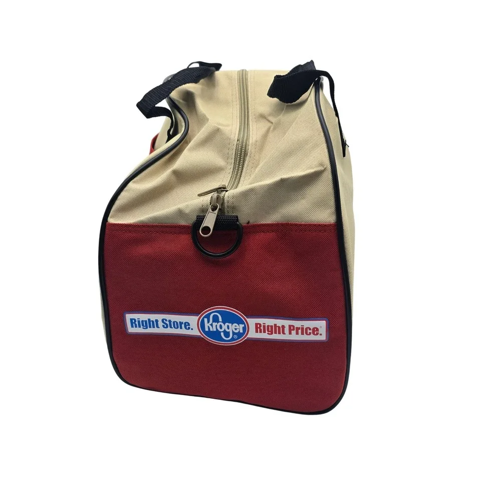 Houston Astros‎ 45th Anniversary Duffel Bag Tan Red 1962-2006 Kroger Promo MLB